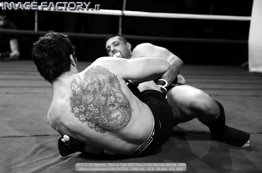2013-11-16 Vigevano - Born to Fight 3092 Rob Le Noir-Marcello Monetti - MMA